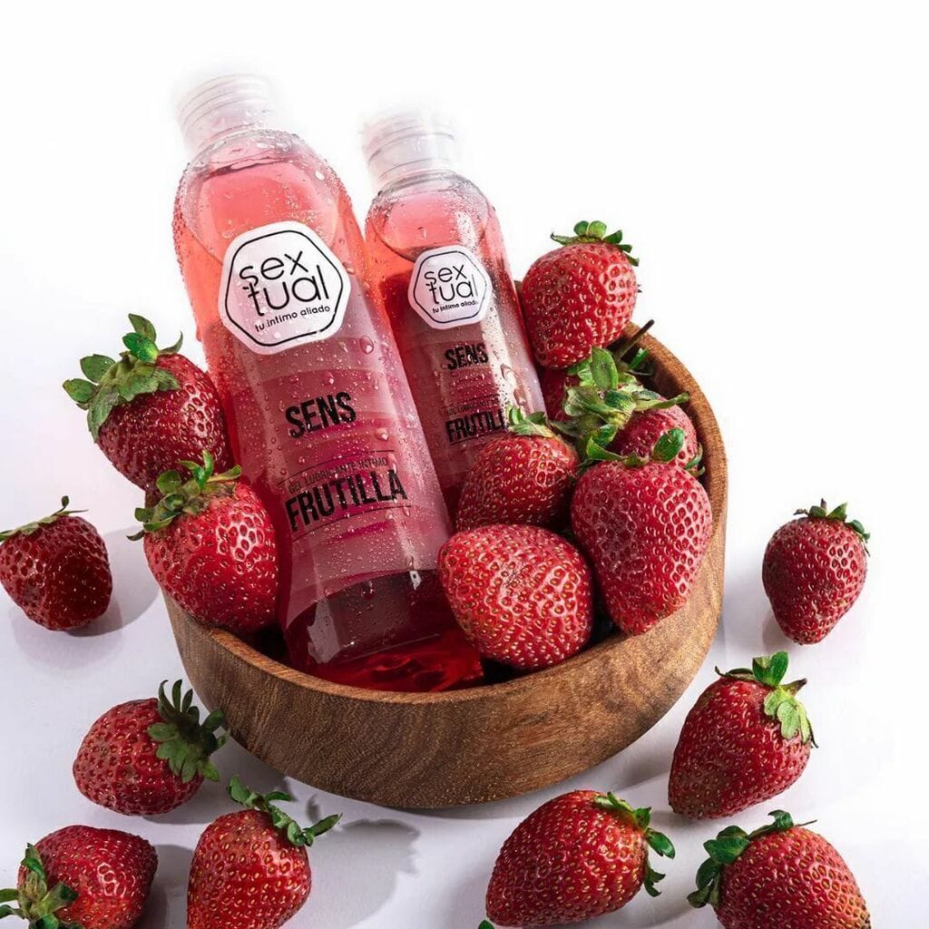 Lubricante comestible frutilla - Sextual - Imagen 2