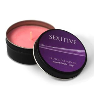 Vela para masajes de frutos del bosque